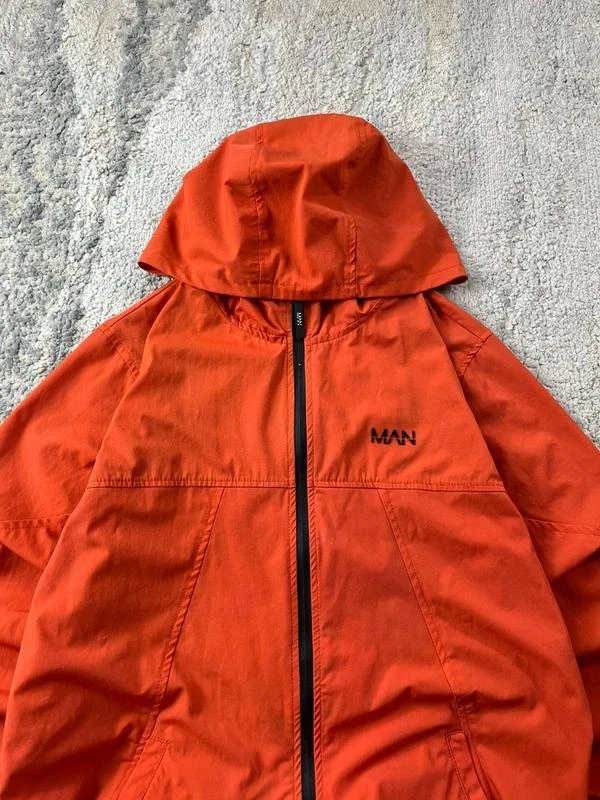 Chaqueta deportiva de pista con cremallera y rompevientos naranja talla M – photo 6
